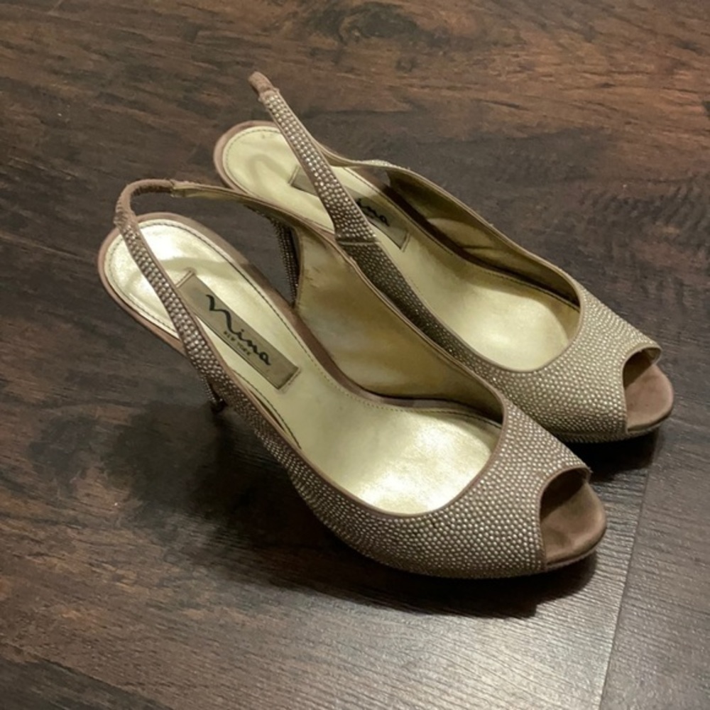Nina Peeptoe Heel 8